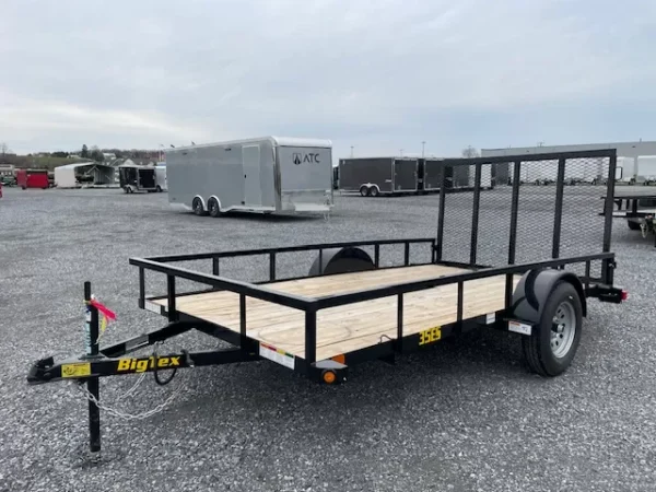 big tex 6 x 12 utility trailer – rear landscape ramp