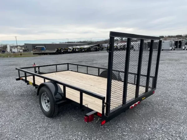 big tex 6 x 12 utility trailer – rear landscape ramp