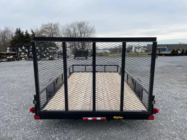 big tex 6 x 12 utility trailer – rear landscape ramp