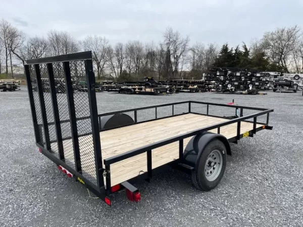big tex 6 x 12 utility trailer – rear landscape ramp