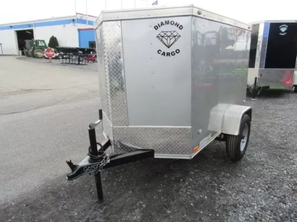 diamond cargo 4 x 6 enclosed cargo trailer single rear door