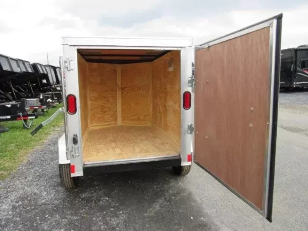 diamond cargo 4 x 6 enclosed cargo trailer single rear door