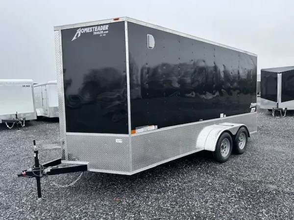 homesteader 7 x 16 enclosed cargo trailer – 7′ interior height