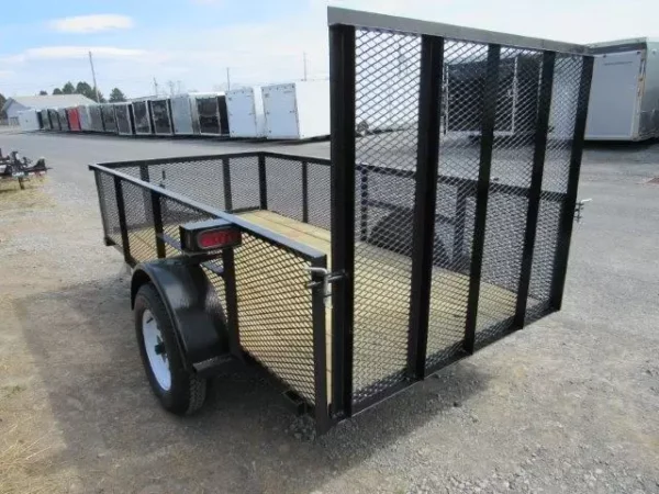 premier 5 x 10 landscape utility trailer – mesh sides