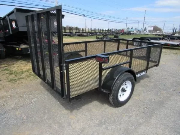 premier 5 x 10 landscape utility trailer – mesh sides