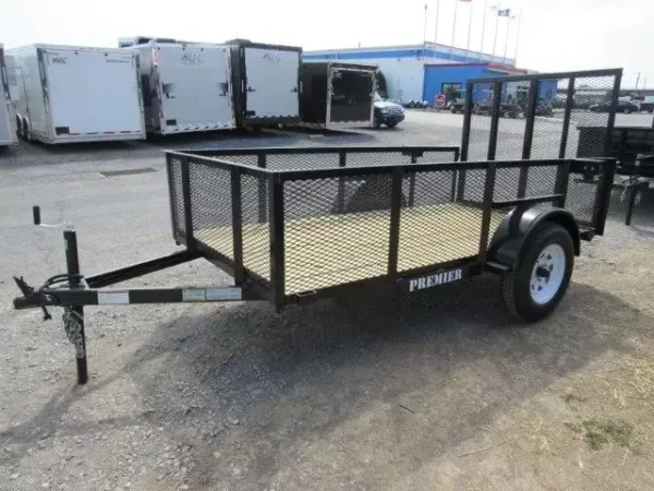 premier 5 x 10 landscape utility trailer – mesh sides