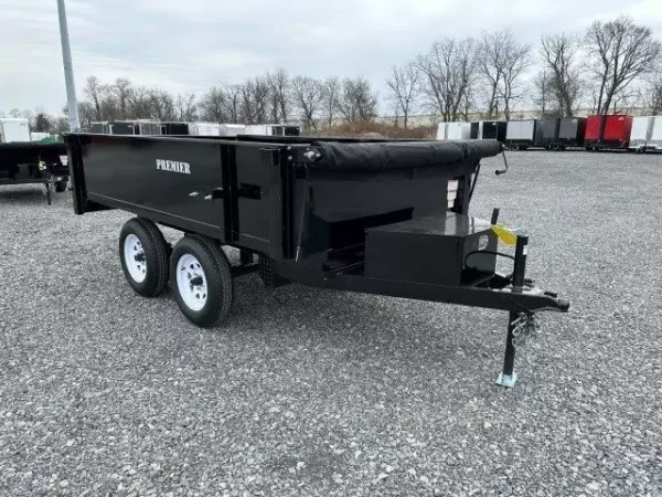 premier 6 x 10 deckover dump trailer spreader gate