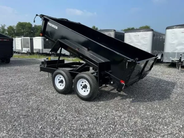 premier 6 x 10 low profile dump trailer ladder ramps