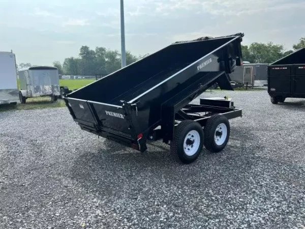 premier 6 x 10 low profile dump trailer ladder ramps