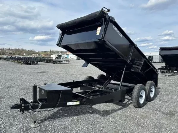 premier 6 x 12 low profile dump trailer ladder ramps