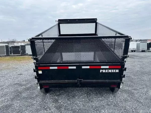 premier 7 x 12 high side dump trailer – combo gate & ramps