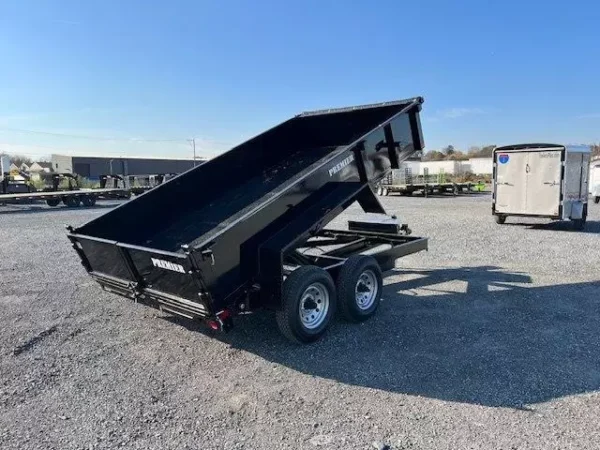 premier 7 x 12 low profile dump trailer combo gate and ramps