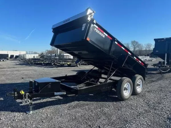 premier 7 x 12 low profile dump trailer 12000 lb gvw