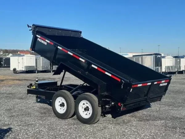 premier 7 x 12 low profile dump trailer 12000 lb gvw