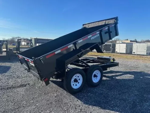 premier 7 x 12 low profile dump trailer 12000 lb gvw