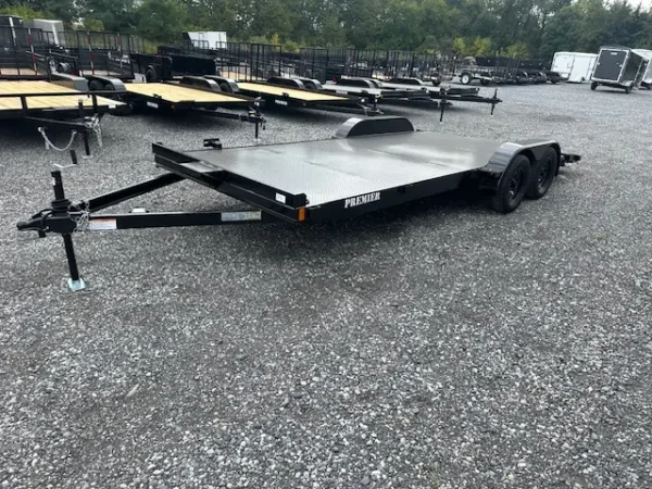 premier 7 x 20 open car trailer – steel deck