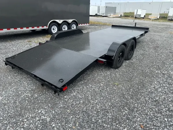 premier 7 x 20 open car trailer – steel deck