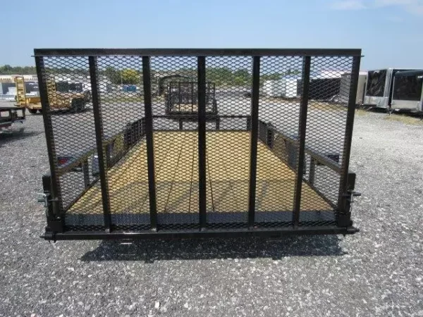 premier 7 x 14 landscape utility trailer – removable side atv ramps