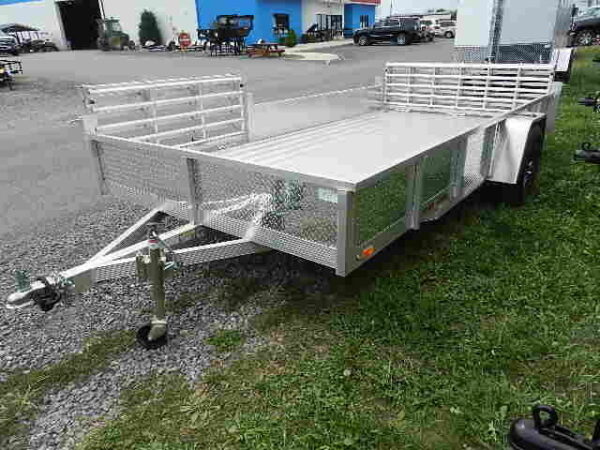 sport haven 7×14 utility trailer – side atv ramp