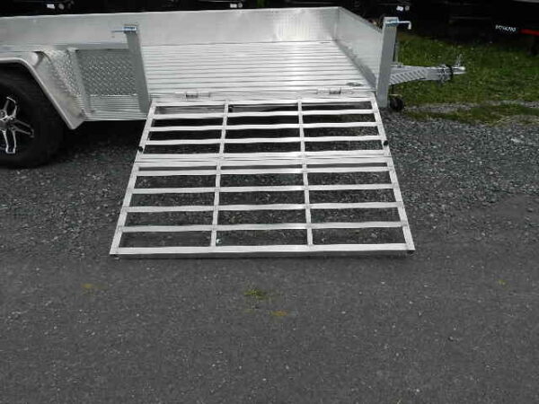 sport haven 7×14 utility trailer – side atv ramp