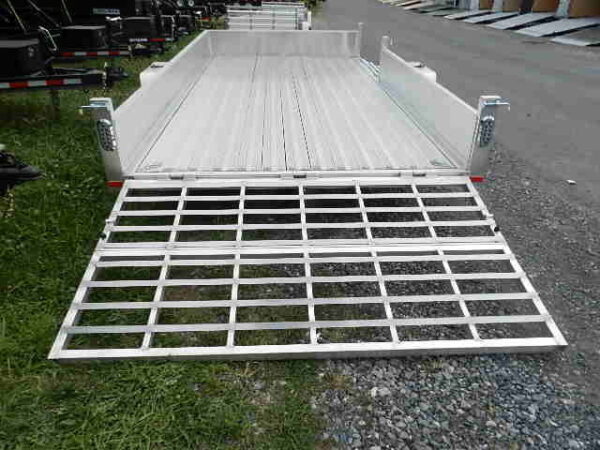 sport haven 7×14 utility trailer – side atv ramp
