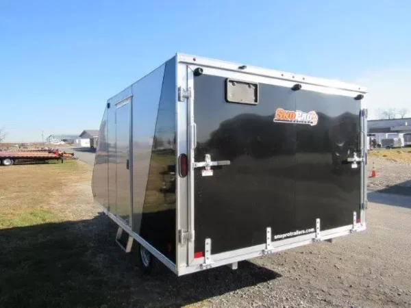 sno pro 8.5 x 12 hybrid enclosed trailer snowmobile trailer