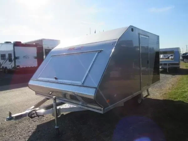 sno pro 8.5 x 12 hybrid enclosed trailer snowmobile trailer