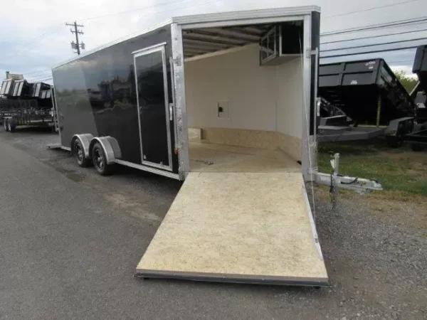 sno pro 7.5 x 18 drive on/off snowmobile trailer – all aluminum