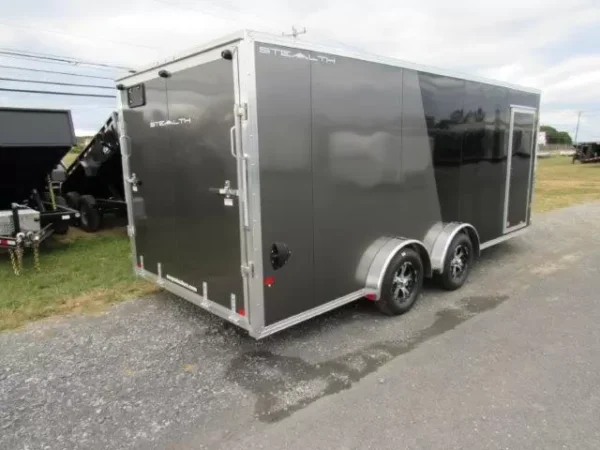 sno pro 7.5 x 18 drive on/off snowmobile trailer – all aluminum