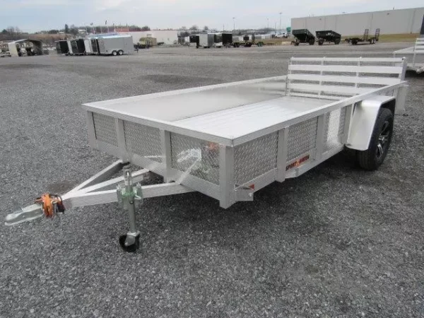 sport haven 6×12 aluminum utility trailer – aluminum deck