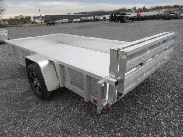 sport haven 6×12 aluminum utility trailer – aluminum deck