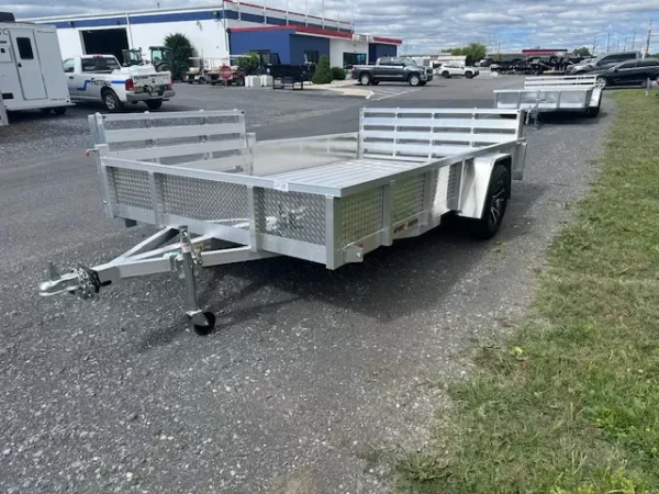 sport haven 7×12 utility trailer – side atv ramp