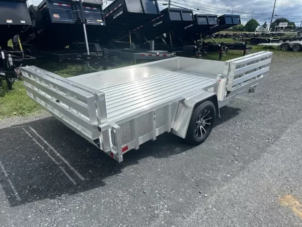 sport haven 7×12 utility trailer – side atv ramp