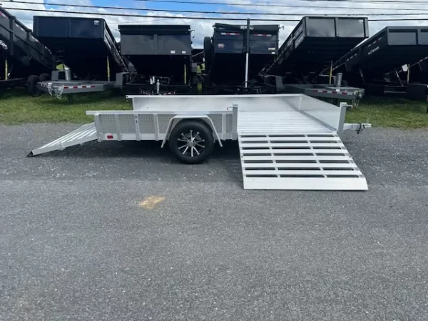 sport haven 7×12 utility trailer – side atv ramp