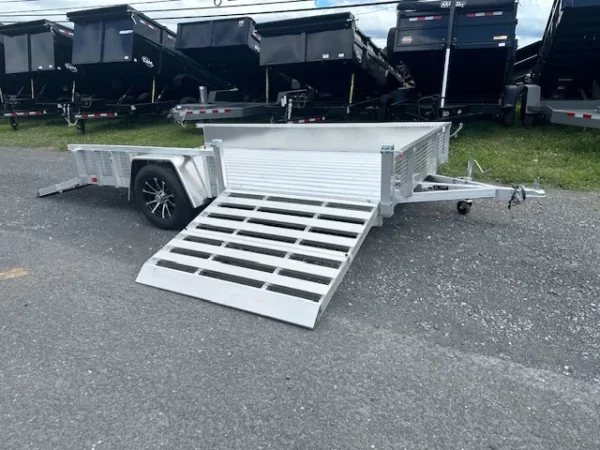 sport haven 7×12 utility trailer – side atv ramp