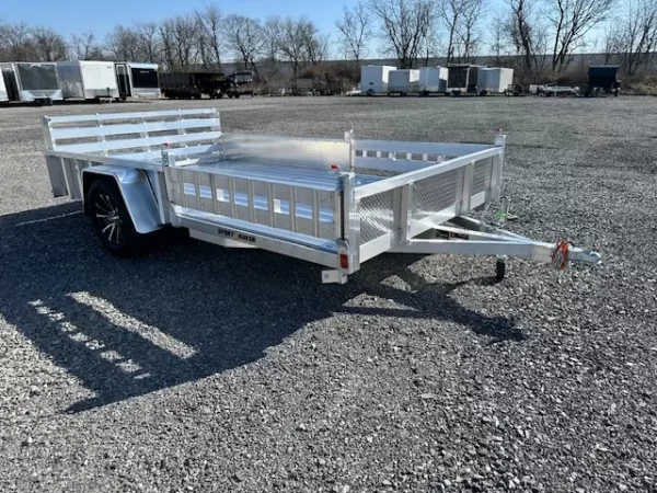sport haven 7×12 aluminum utility trailer – atv ramps