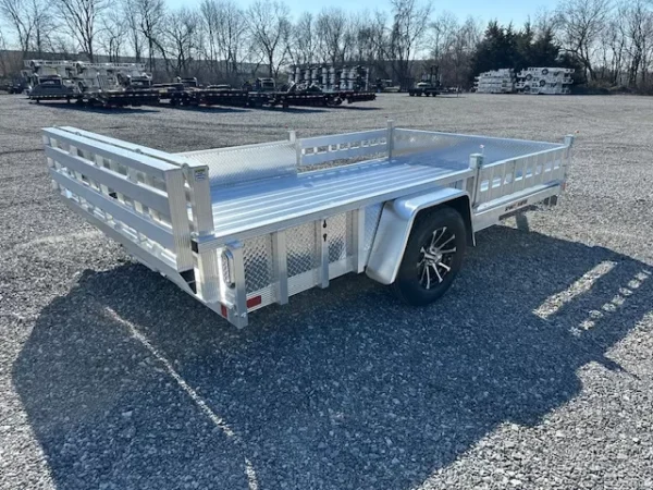 sport haven 7×12 aluminum utility trailer – atv ramps