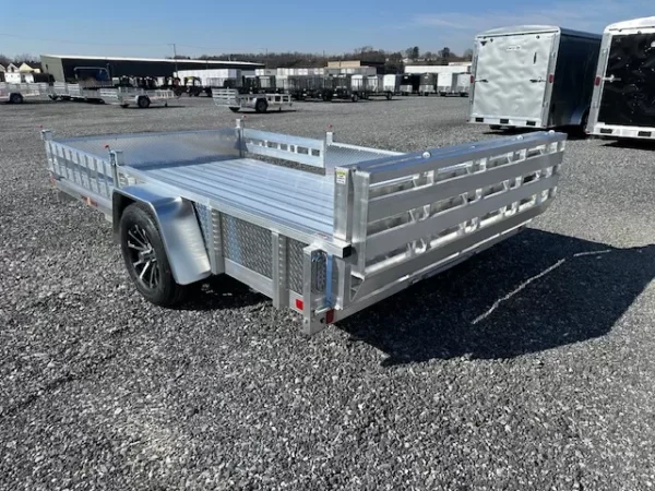 sport haven 7×12 aluminum utility trailer – atv ramps