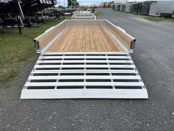 sport haven 7×14 aluminum utility trailer – aluminum wheels