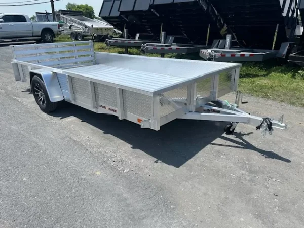 sport haven 7×14 aluminum utility trailer – deluxe package