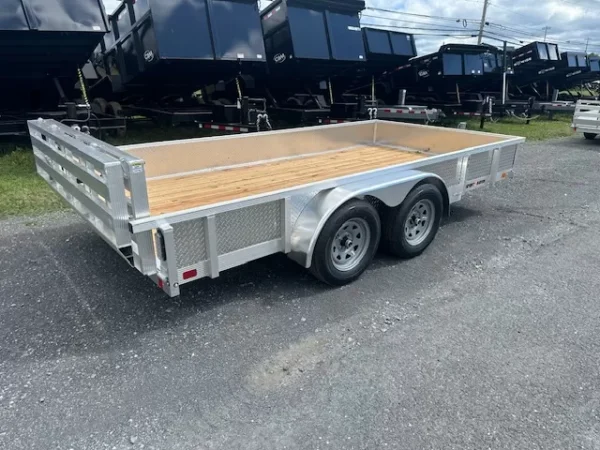 sport haven 7×14 aluminum utility trailer – dual axle
