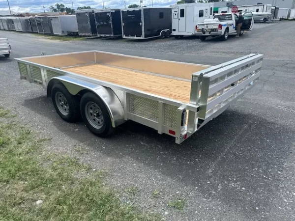 sport haven 7×14 aluminum utility trailer – dual axle