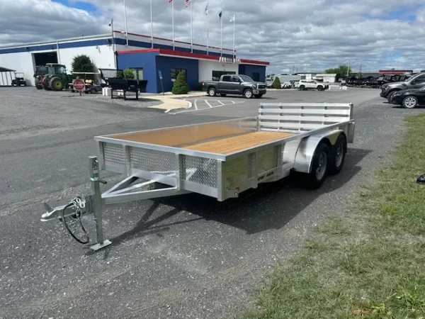 sport haven 7×14 aluminum utility trailer – dual axle