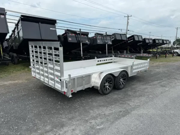 sport haven 7×16 aluminum utility trailer – atv ramps