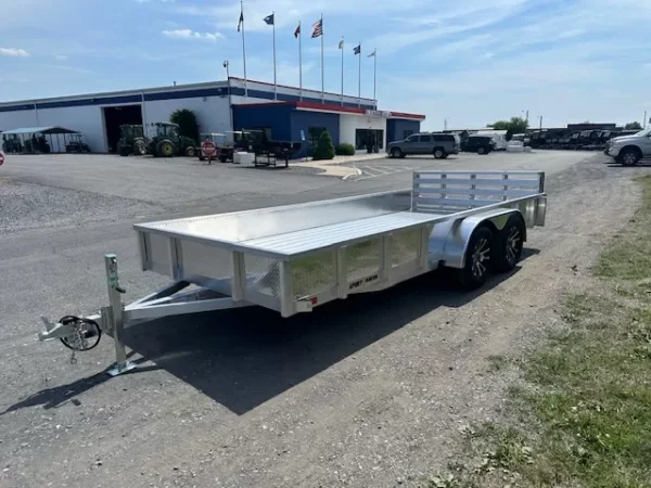sport haven 7×16 aluminum utility trailer – deluxe package