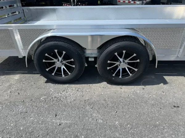 sport haven 7×16 aluminum utility trailer – deluxe package