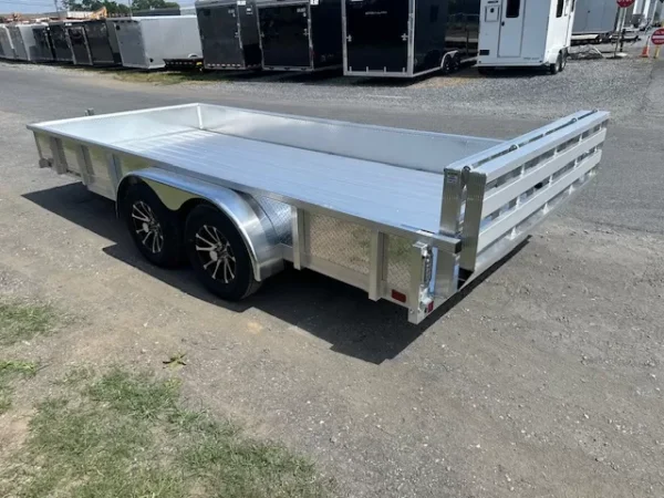 sport haven 7×16 aluminum utility trailer – deluxe package