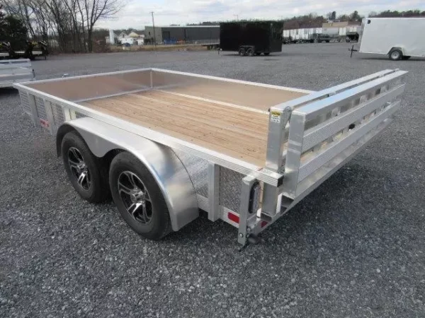 sport haven 7×12 aluminum utility trailer – aluminum wheels
