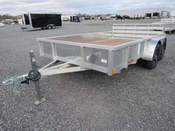sport haven 7×12 aluminum utility trailer – aluminum wheels