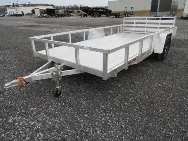 sport haven 7×14 aluminum landscape utility trailer – deluxe